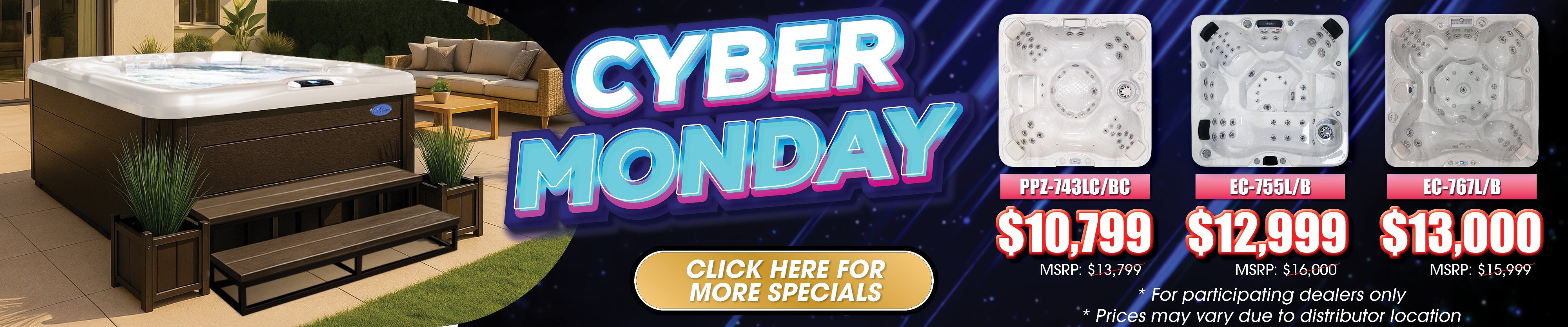 Calspas hot tub being used in a family setting - Burlington